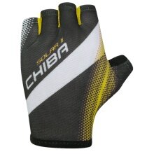 Chiba Solar II black/neon yellow cycling gloves - 1 pair