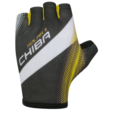 Chiba Solar II black/neon yellow cycling gloves - 1 pair