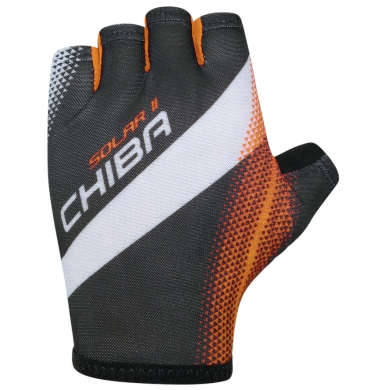 Chiba Solar II black/orange bicycle gloves - 1 pair