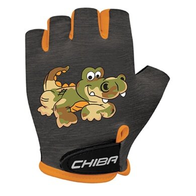 Chiba Bicycle Gloves Cool Crocodile grey Children - 1 Pair
