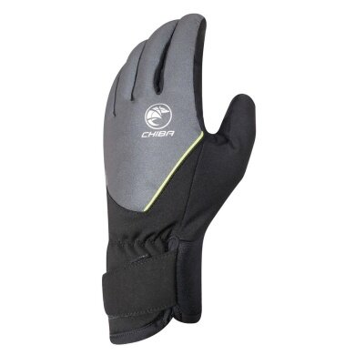 Chiba Winter Cycling Gloves Roadmaster Reflex Dark Grey/Black - 1 Pair