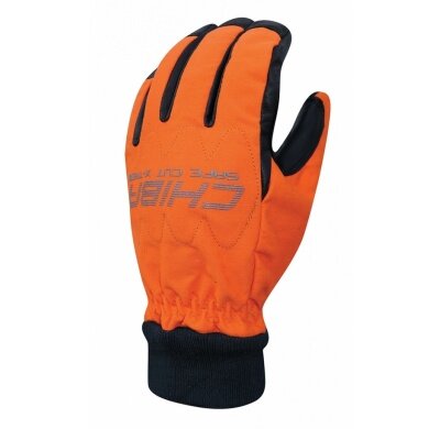 Chiba Gloves (Work Gloves/THL) Safecut X-Trem orange/black - 1 Pair