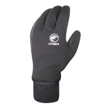 Chiba Winter Cycling Gloves Ice II (Upper hand made of windproof softshell) black - 1 pair