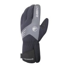 Chiba Winter Cycling Gloves Thermo Plus (Backhand made of windproof stretch fabric) black - 1 pair