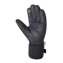 Chiba Winter Cycling Gloves Thermo Plus (Backhand made of windproof stretch fabric) black - 1 pair