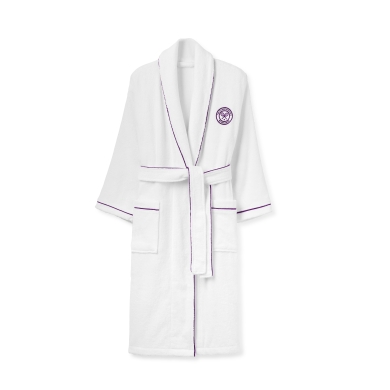 Christy Bathrobe Wimbledon The Championship 2025 white/purple
