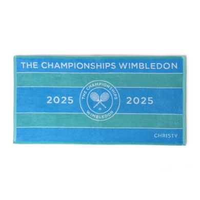 Christy Wimbledon Championship Towel 2025 aquamarine/sky blue 133x70cm