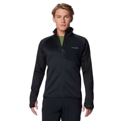 Columbia Fleece Jacket Triple Canyon Grid Full Zip II Black Men's
