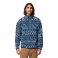 Columbia Fleece Pullover Helvetia™ II Printed Half Snap (with chest pocket) blue men's