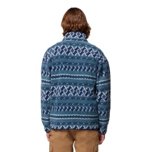 Columbia Fleece Pullover Helvetia™ II Printed Half Snap (with chest pocket) blue men's
