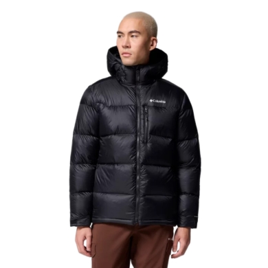 Columbia Winter Down Jacket Cloudview Down Hooded (Omni-Heat™ Infinity, very warm) black men's