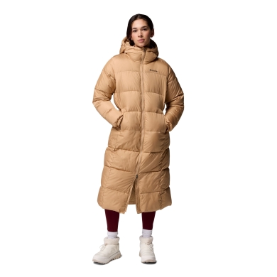 Columbia Winter Coat Puffect Long Jacket (Thermarator Insulation) light brown ladies