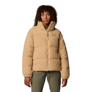 Columbia Winter Fleece Jacket Puffect Sherpa (Thermarator™ Insulation) light brown ladies