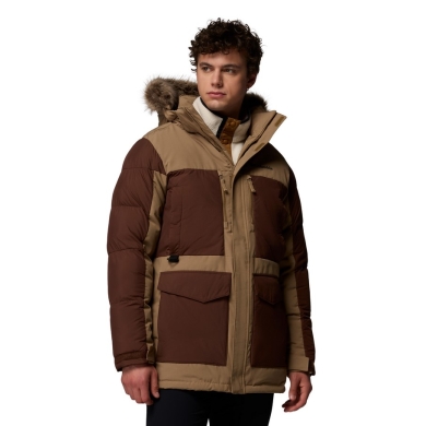 Columbia Winter Jacket Marquam Peak Fusion II Parka (Omni-Heat Infinity) light brown/brown Men's