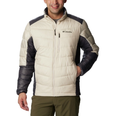 Columbia Winter Padded Jacket Labyrinth Loop (warm thanks to down filling, Omni-Heat Infinity) beige/stone grey men's