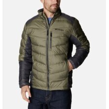 Columbia Winter Quilted Jacket Labyrinth Loop (warming thanks to down filling, Omni-Heat Infinity) khaki green men's