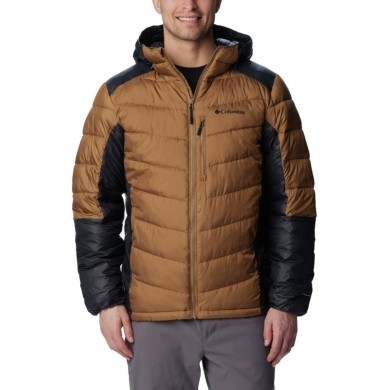 Columbia Winter Jacket Labyrinth Loop with Hood (Omni-Heat Infinity, synthetic down) light brown/black men's