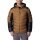 Columbia Winter Jacket Labyrinth Loop with Hood (Omni-Heat Infinity, synthetic down) light brown/black men's