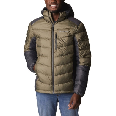 Columbia Winter Jacket Labyrinth Loop with Hood (Omni-Heat Infinity, synthetic down) khaki green men's