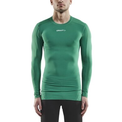 Craft Compression Long Sleeve Shirt (tight fit) Pro Control Underwear green Men