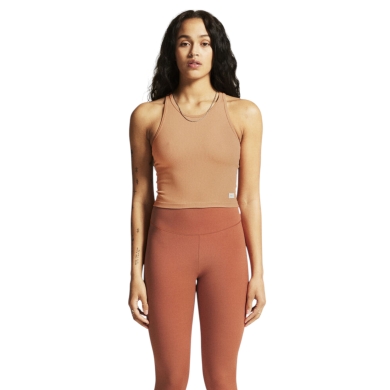 Craft Sport Tank Collective Rib (ribbed structure, elastic material) brown ladies