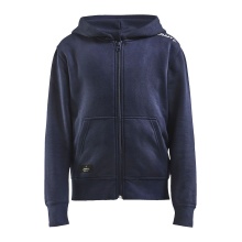 Craft Hoodie Community FZ Hoodie (Front Zipper, sporty fit) navy blue Kids