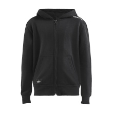 Craft Hoodie Community FZ Hoodie (Front Zipper, sporty fit) black Kids