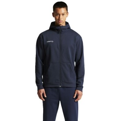 Craft Hooded Sweatshirt Community 2.0 Logo Full Zip (Cotton/Polyester) navy blue Men's