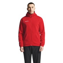 Craft Hooded Sweatshirt Community 2.0 Logo Full Zip Hoodie (Cotton/Polyester) red Men