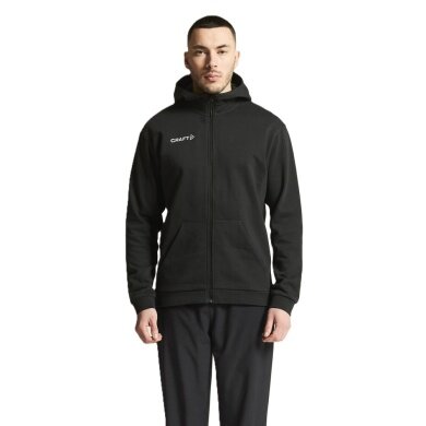 Craft Hooded Sweatshirt Community 2.0 Logo Full Zip Hoodie (Cotton/Polyester) black Men