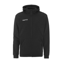 Craft Hooded Sweatshirt Community 2.0 Logo Full Zip Hoodie (Cotton/Polyester) black Men