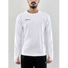 Craft Sport Long Sleeve Shirt Evolve Crew Neck - made of stretch material - white Men