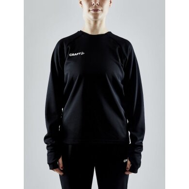 Craft Sport Long Sleeve Shirt Evolve Crew Neck - made of stretch material - black Women