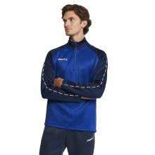 Craft Sport Long-sleeved Shirt Squad 2.0 Halfzip (ergonomic design, high elasticity) cobalt blue/navy blue Men