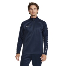 Craft Sport Long-sleeved Shirt Squad 2.0 Halfzip (ergonomic design, high elasticity) navy blue Men