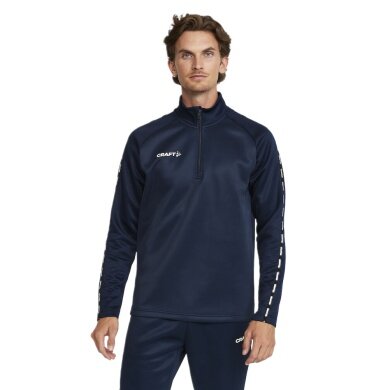 Craft Sport Long-sleeved Shirt Squad 2.0 Halfzip (ergonomic design, high elasticity) navy blue Men