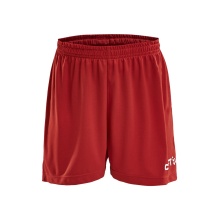 Craft Sports Shorts (Short) Squad Solid WB - with inner shorts, elastic material - red Kids
