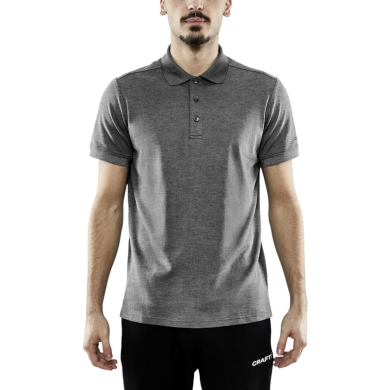 Craft Sport Polo CORE Blend (high wearing comfort) dark grey men's