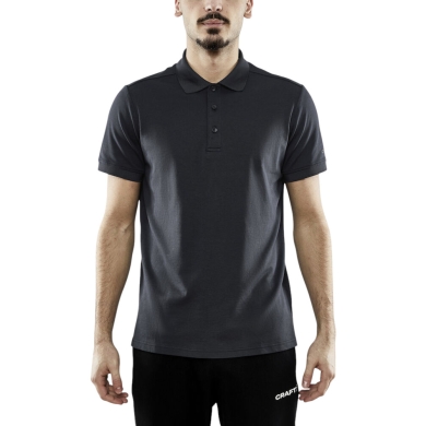 Craft Sport Polo CORE Blend (high wearing comfort) asphalt grey men's