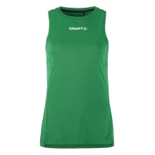 Craft Sport Tank Rush 2.0 Sleeveless Singlet (100% recycled Polyester) green Ladies