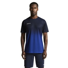 Craft Sport T-shirt Evolve 2.0 Structured Graphic Jersey (elastic material) navy blue/blue men's