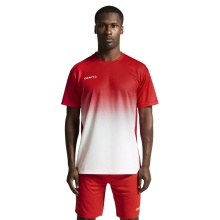 Craft Sport T-shirt Evolve 2.0 Structured Graphic Jersey (elastic material) red/white men's