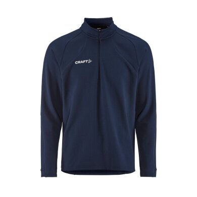 Craft Sport Long Sleeve Shirt Extend 2.0 Half Zip (modern look, very elastic material) navy blue men's
