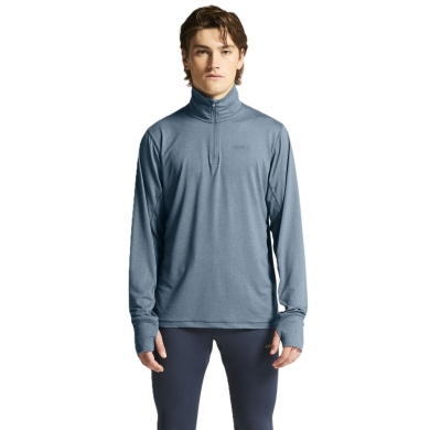 Craft Sport Long Sleeve Shirt Flow Half-Zip (light, soft feel) blue men's