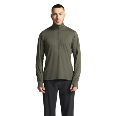 Craft Sport Long Sleeve Shirt Flow Half-Zip (lightweight, soft feel) green men's