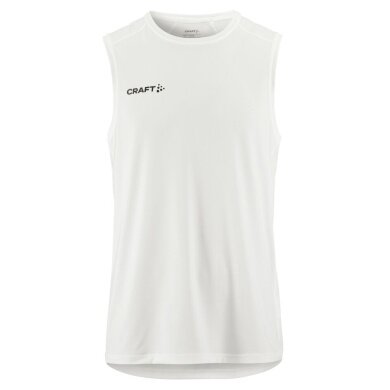 Craft Sport Tank Ability Sl Tee (Mesh Inserts, moisture-wicking) white men's