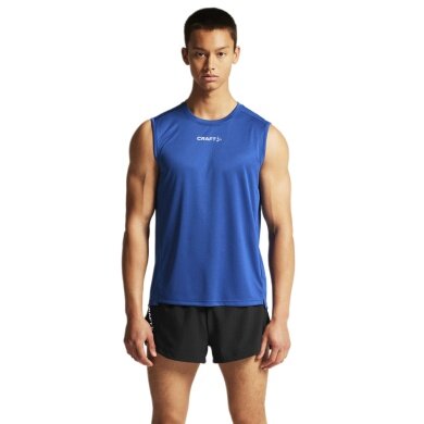 Craft Sport Tank Rush 2.0 Sleeveless Singlet (100% recycled Polyester) cobalt blue Men's