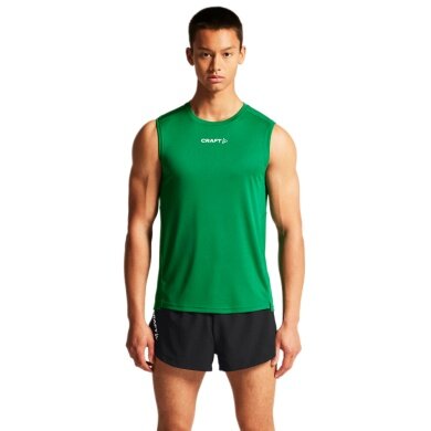 Craft Sport Tank Rush 2.0 Sleeveless Singlet (100% recycled Polyester) green Men's