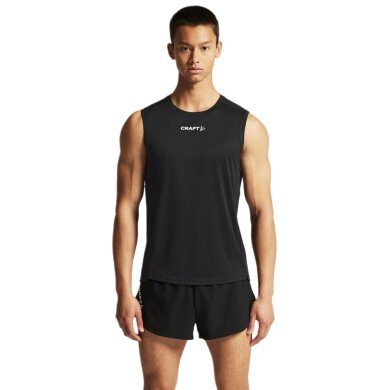 Craft Sport Tank Rush 2.0 Sleeveless Singlet (100% recycled Polyester) black Men's