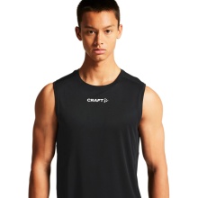 Craft Sport Tank Rush 2.0 Sleeveless Singlet (100% recycled Polyester) black Men's